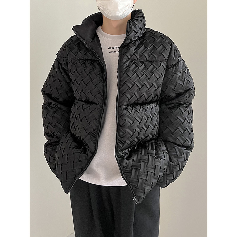1110-YU077-P240  编织棉袄韩风小众设计款棉衣外套保暖棉服潮图片