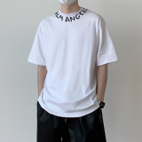 1110-YU109-P70项圈字母T简约个性印花圆领短袖T恤，男装T恤，星座1110