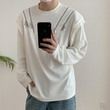 1110-YU098-P125卫衣2025新款春秋季设计感小众宽松休闲套头圆领，男装卫衣，星座1110