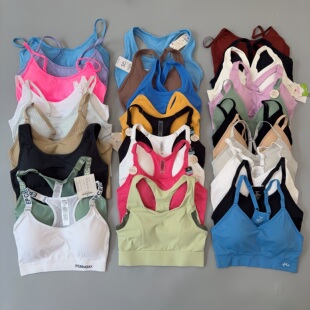 杂款清仓白菜价背心式运动文胸低防震细带瑜伽内衣健身上衣大码女