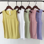 专业速干无袖 高弹瑜伽夏跑步健身上衣 运动工字背心轻薄透气女修身