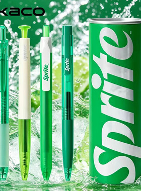 KACO雪碧联名0.5黑芯中性笔4支