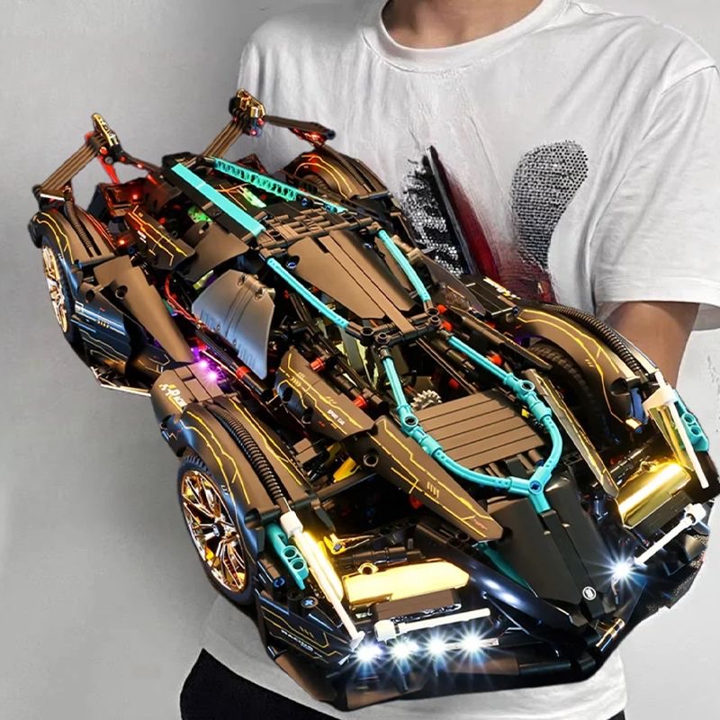 2025新款积木跑车兰博基尼机械组