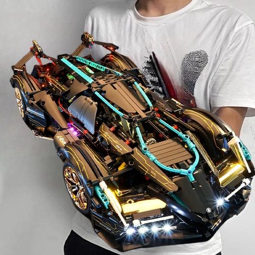 2025新款积木跑车兰博基尼机械组