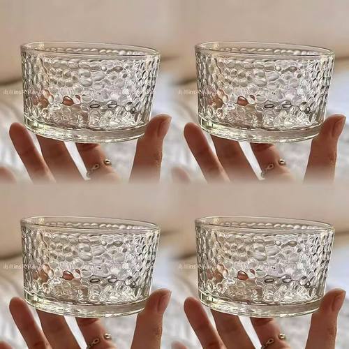 居家女香薰收纳杯水晶玻璃罐精油熏香瓶发光灯器皿摆件扩香石容器