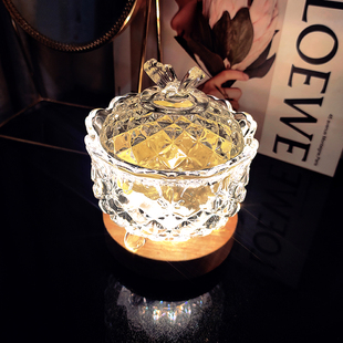 无火香薰扩香石收纳容器居家香氛留香精油水晶石消磁入户发光摆件
