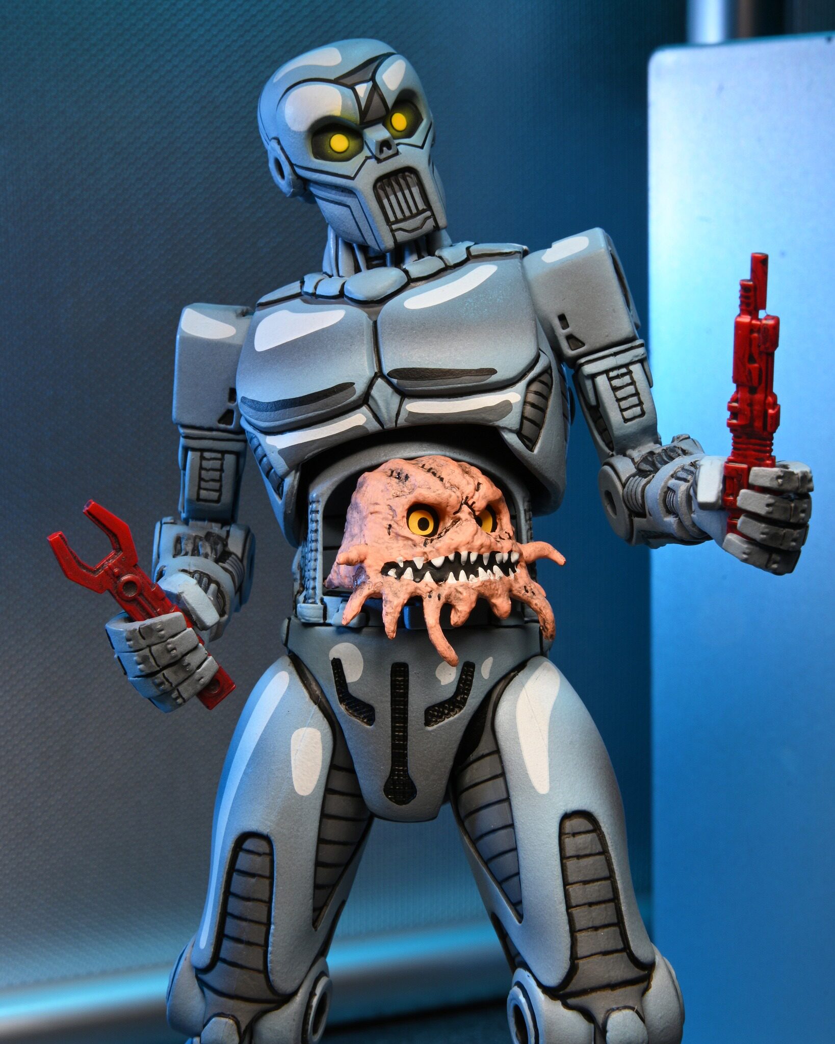 现货 正版 国行 neca忍者神龟漫画版朗格施机器人人偶手办摆件