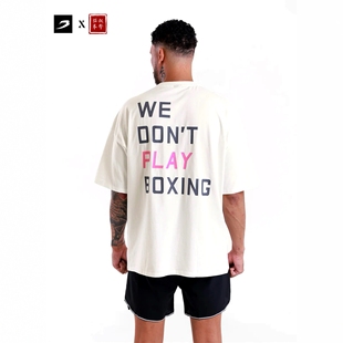don 拼色 BOXRAW 拳击T恤大码 2025新款 Boxing Play