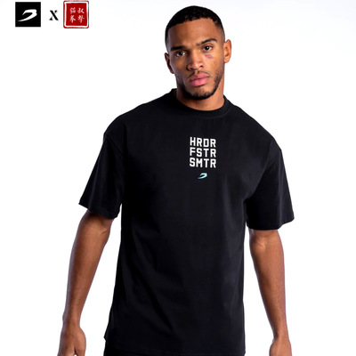 【BOXRAW】HRDR FSTR SMTR Oversized T-Shirt T恤 拳击 运动短袖