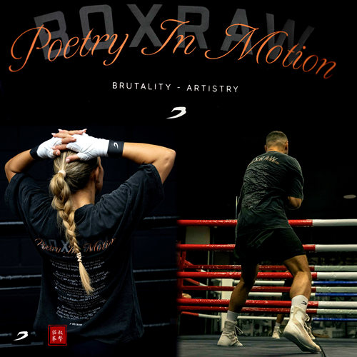 【BOXRAW】Poetry In Motion Oversized T-Shirt拳击运动T恤