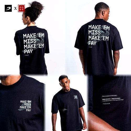 【BOXRAW】Make 'Em Miss Oversized T-Shirt 拳击T恤大码