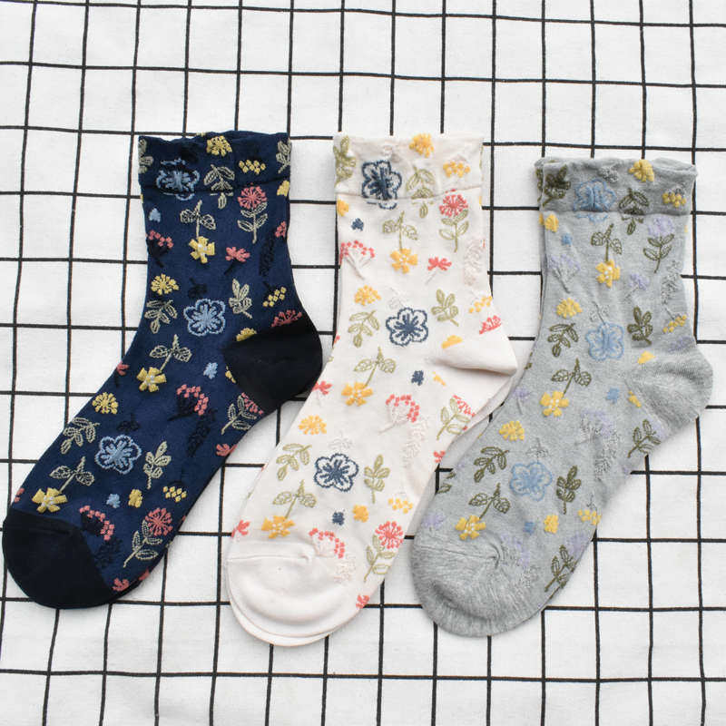 浮雕花女袜中筒宽松口碎花袜子甜美日系外贸袜子月子袜孕妇袜宫廷,女士内衣/男士内衣/家居服,中筒袜,淘宝优惠券,粉丝福利购,淘宝优惠卷