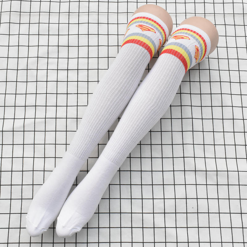 长筒袜运动混纺跑步袜