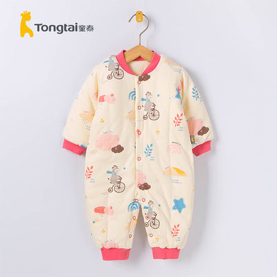 童泰冬季加厚夹棉哈衣