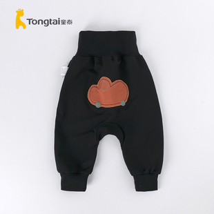 童泰春秋季 子卡通婴幼儿高腰护肚大PP裤 长裤 4岁 男女宝宝单裤