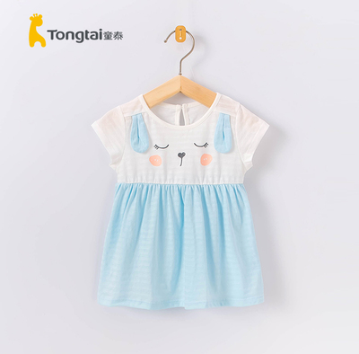 童泰夏天女孩子卡通连衣裙