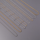 泰国佛牌链锁骨链不锈钢钛钢蛇骨O字链圆珠小牌吸米星吸钱星配链