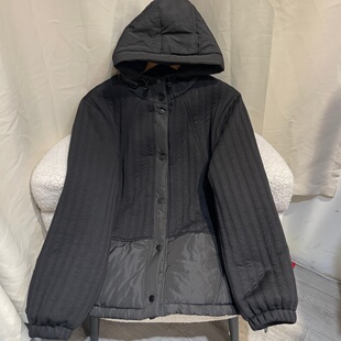 【现货仅外套】PWD33332秋冬连帽夹棉休闲大码女装外套【衣长68】