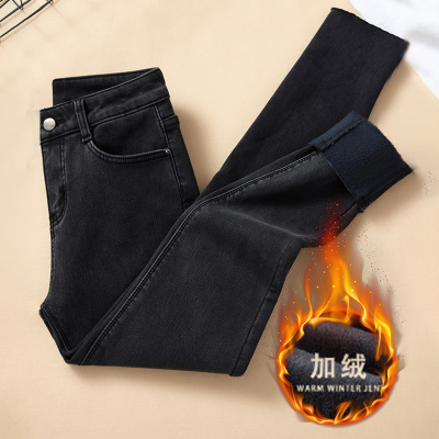 大码加绒显瘦紧身小脚铅笔裤子