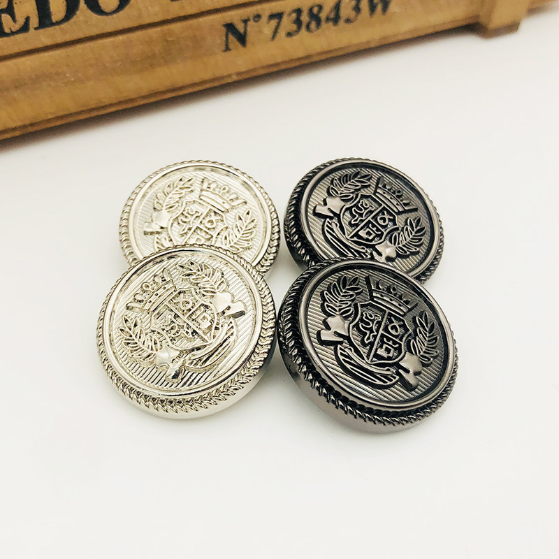 高端黑色扣子金属男女西装扣圆形衣服外套风衣大衣纽扣百搭精致扣,居家布艺,纽扣,淘宝优惠券,粉丝福利购,淘宝优惠卷
