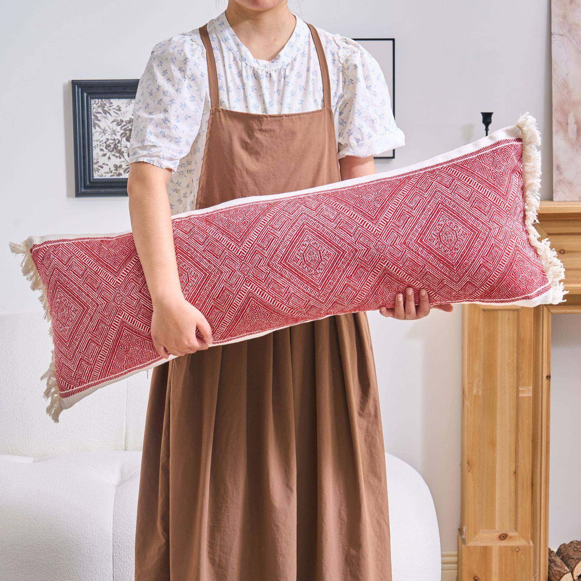 多色提花抱枕沙发客厅长条枕睡觉夹腿床边靠枕飘窗靠背枕,居家布艺,抱枕被,淘宝优惠券,粉丝福利购,淘宝优惠卷