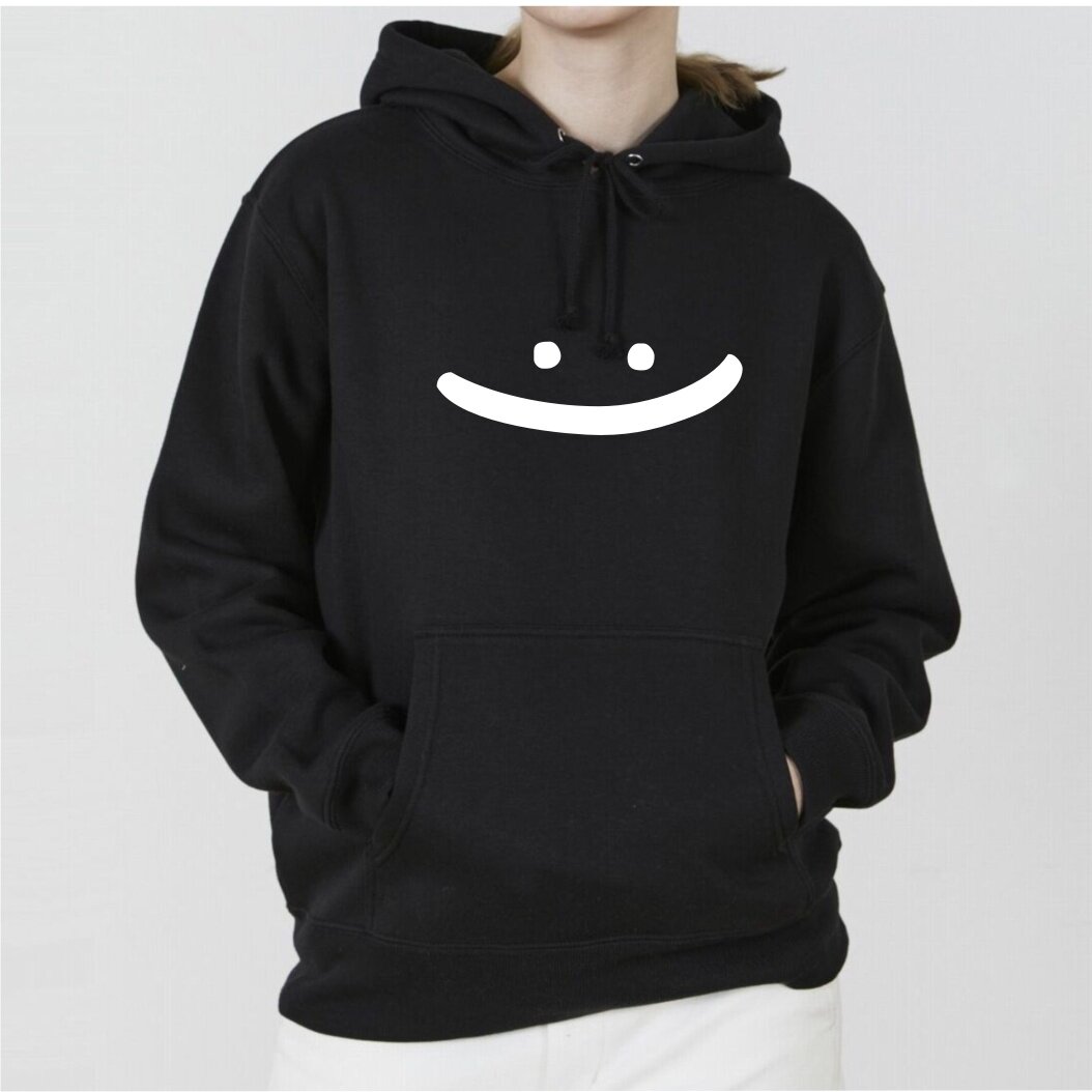 笑脸苦脸情侣上衣连帽套头卫衣