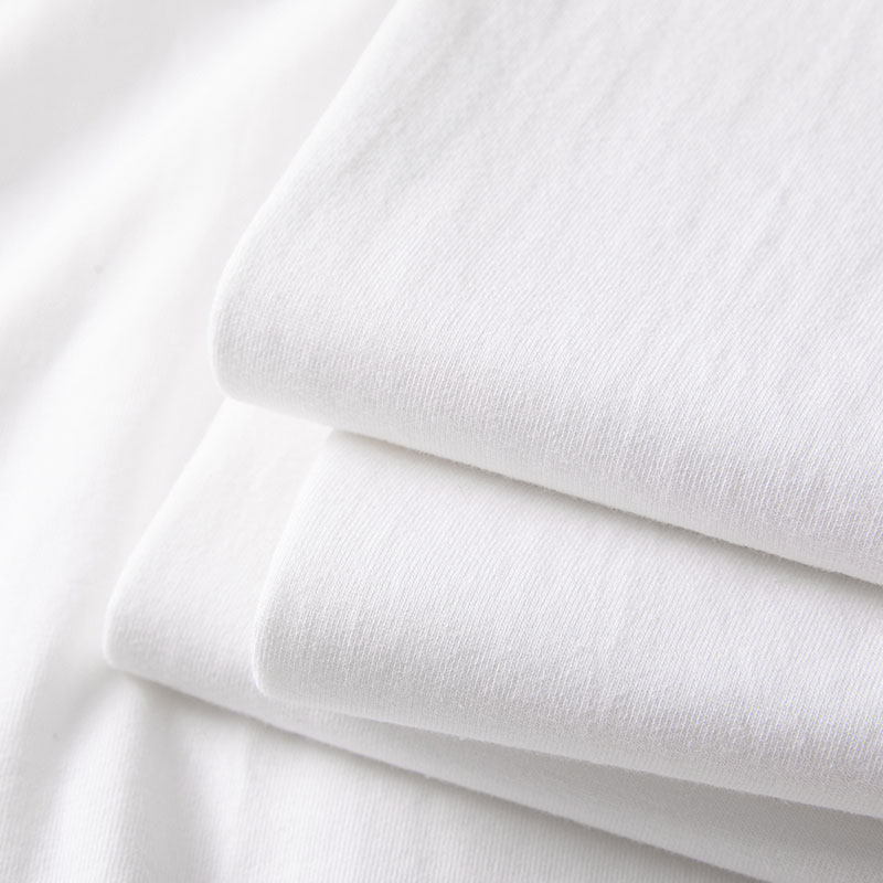 重磅精梳棉纯色短袖T恤男女中性