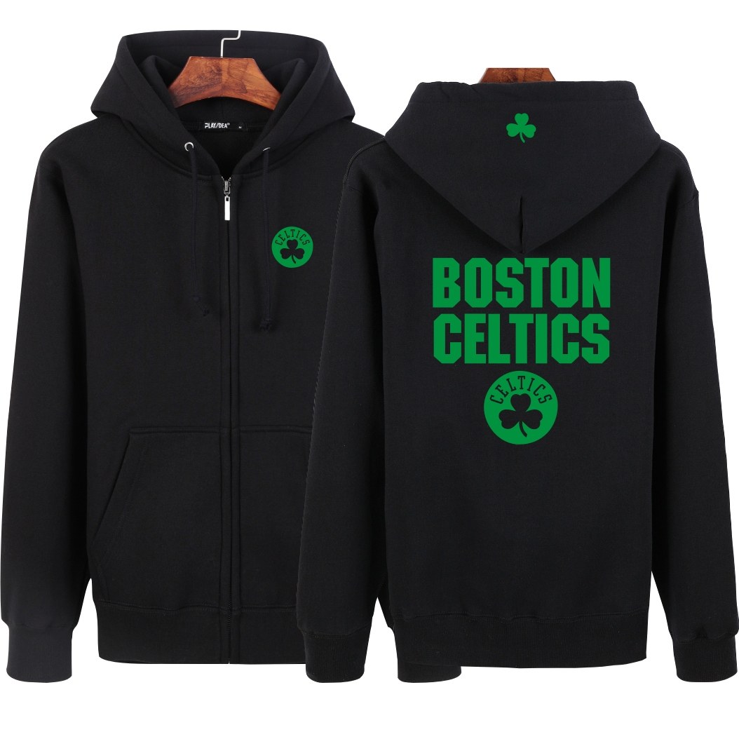 凯尔特人卫衣外套拉链开衫卫衣男