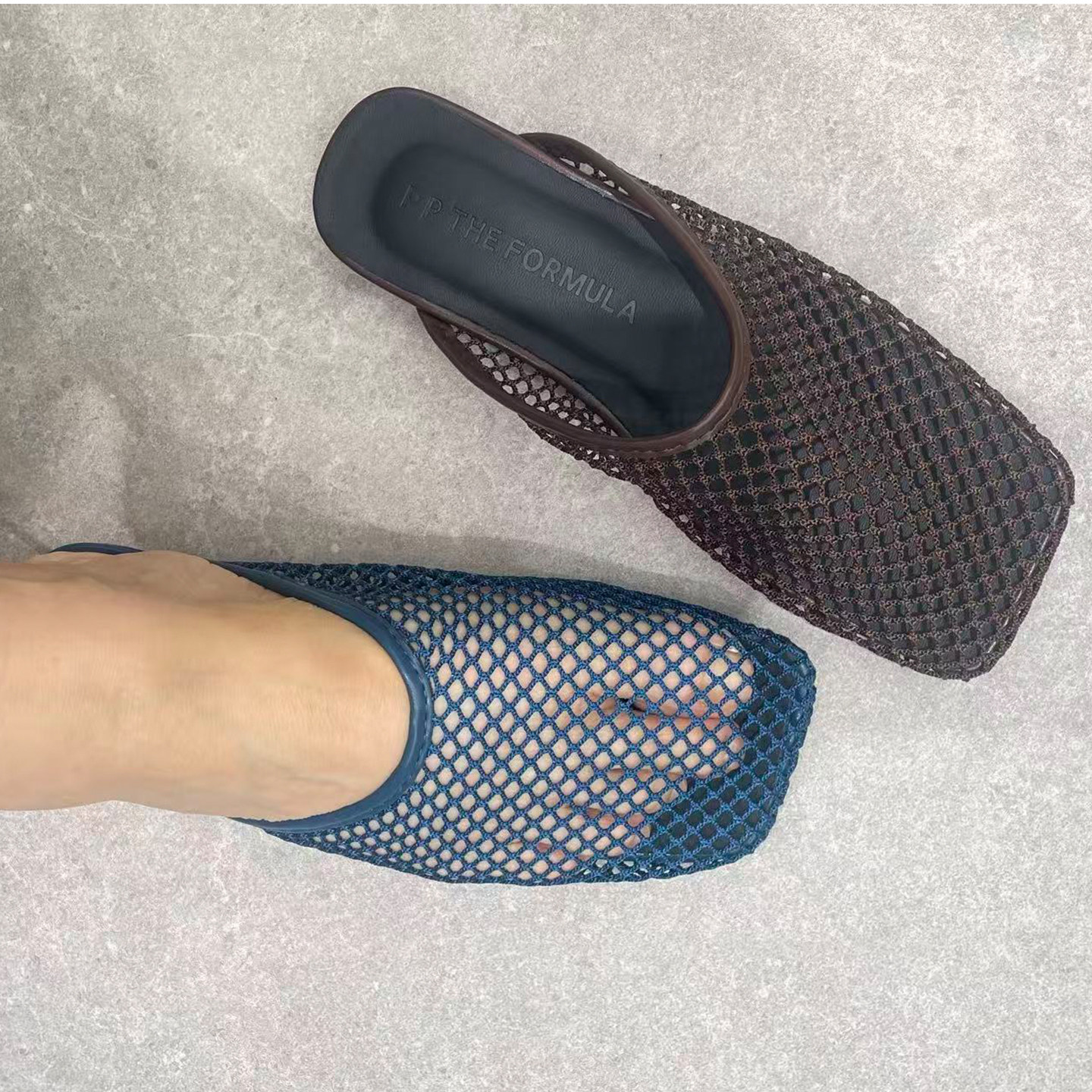 小众编织镂空包头凉拖女夏高级感