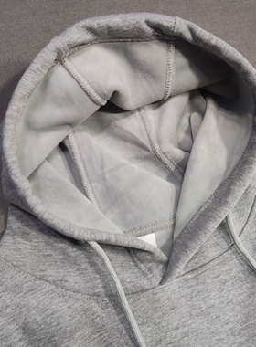 600g加绒不加绒连帽卫衣长袖秋冬外套宽松有大码男女情侣款GC208