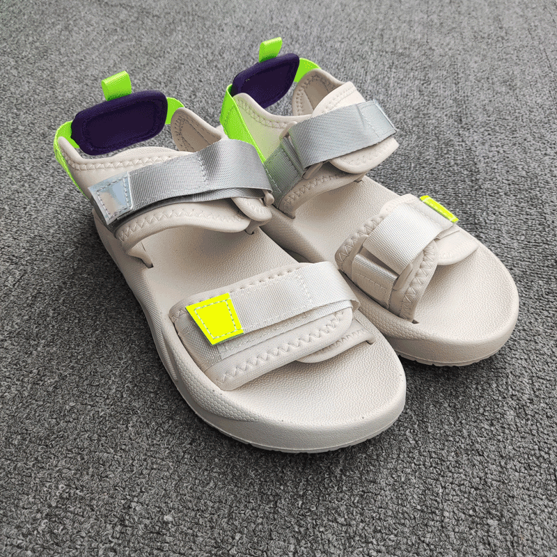 平底凉鞋 一字魔术贴 沙滩鞋 休闲运动  女 舒适厚底GC110