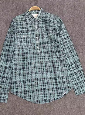 外贸 男士 纯棉印花衬衫 长袖 修身好版型 潮男Z050503KK