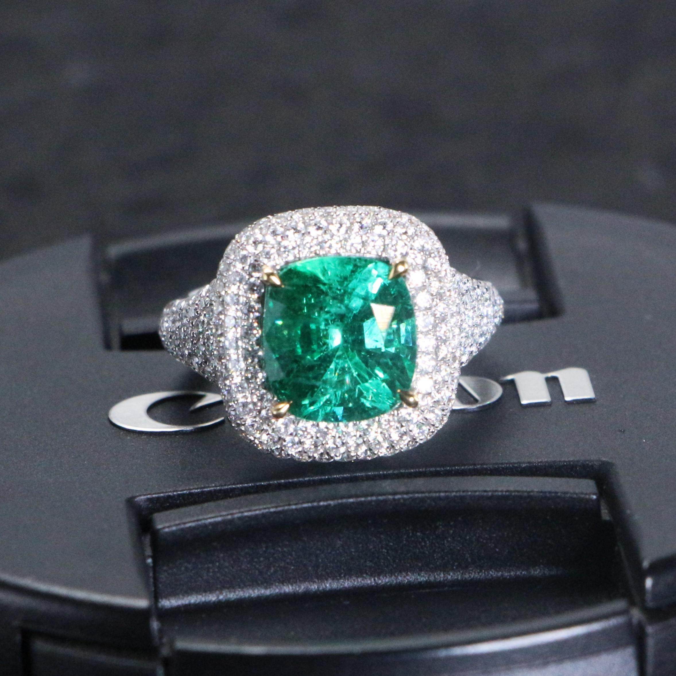 4.27克拉天然祖母绿宝石戒指 18K金钻石镶嵌,珠宝/钻石/翡翠,手饰,淘宝优惠券,粉丝福利购,淘宝优惠卷