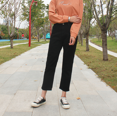 直筒裤加绒厚款秋冬保暖