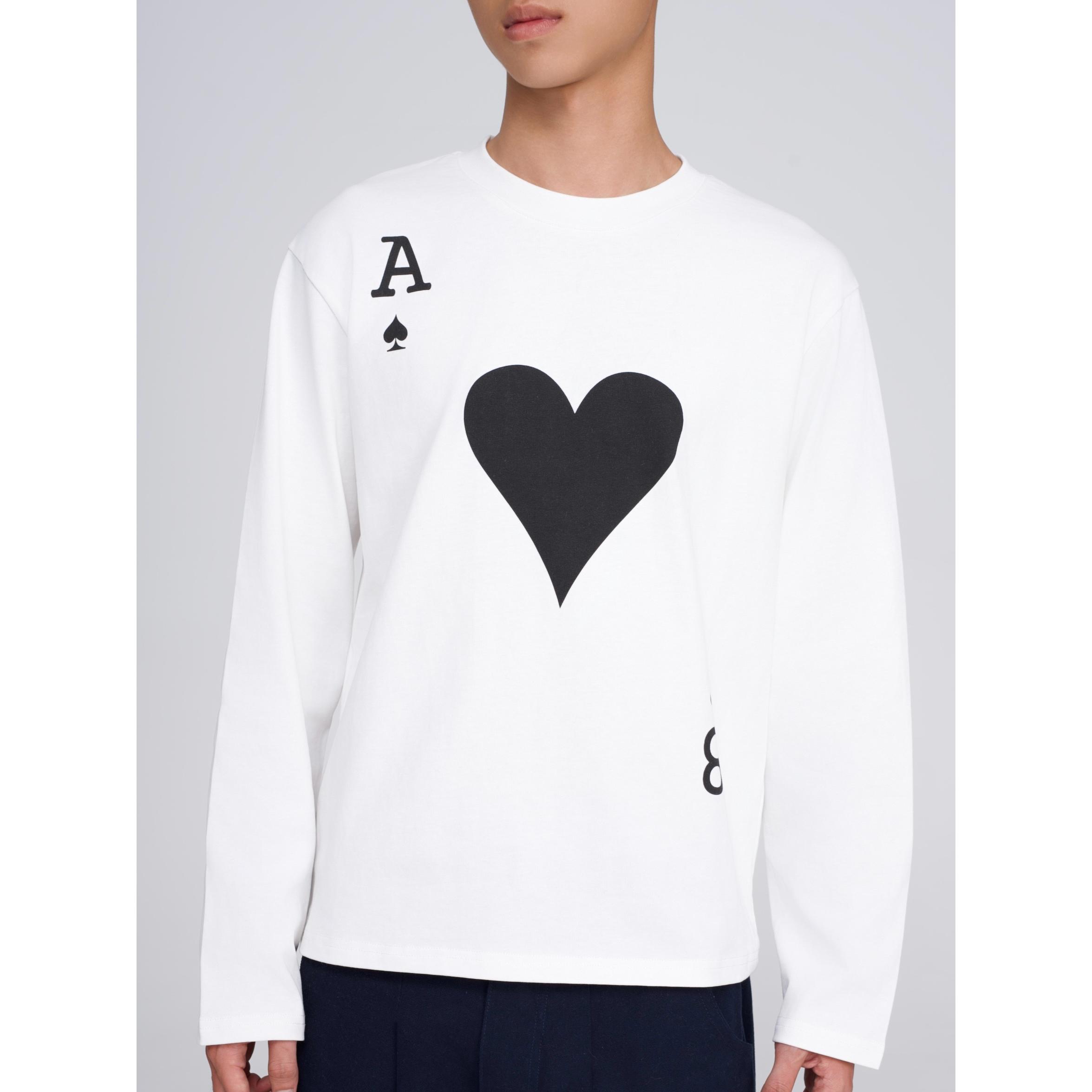 麦穗FP小标刺绣圆领爱心贴布T恤