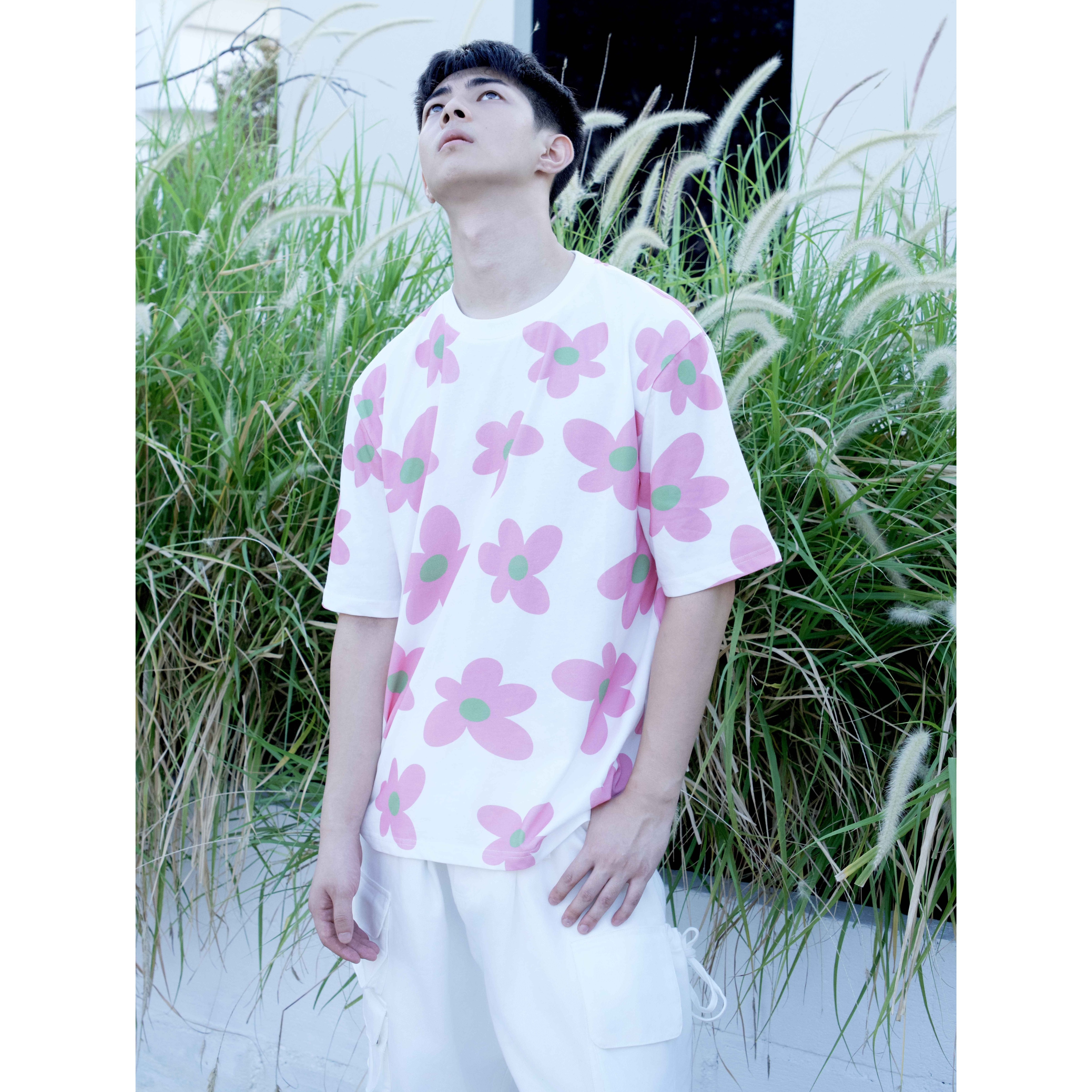 短袖T恤YOWSAH手绘印花男士