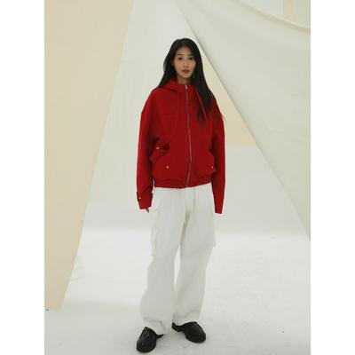 YOWSAH24AW纯色简约夹克外套