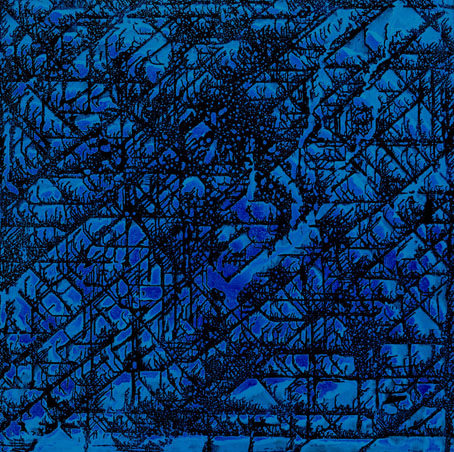 21造艺术|应麦可签名版画 礼物 几何山水--冬日家园NO.3