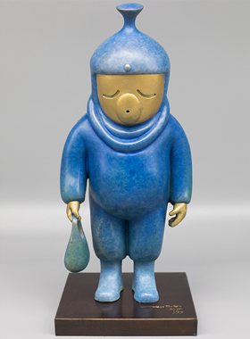 21造艺术|刘国义签名限量雕塑99版摆件礼物 太空天使-熊熊