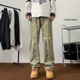 D219A/6161/P55纽扣牛仔裤男港风，男装牛仔裤，电商D256A(原B258A)