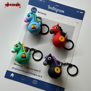 2026年马年新款马上有财壶铃钥匙扣男女高级情侣书包挂件小饰品