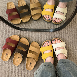 夏加宽加肥凉拖鞋可调节浮肿脚背包甲沟炎受伤糖足拇外翻术后护理