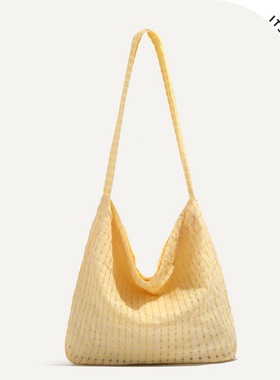 ITSOUMEI帆布包包女大容量高级简约托特包百搭网红单肩包仙女范包