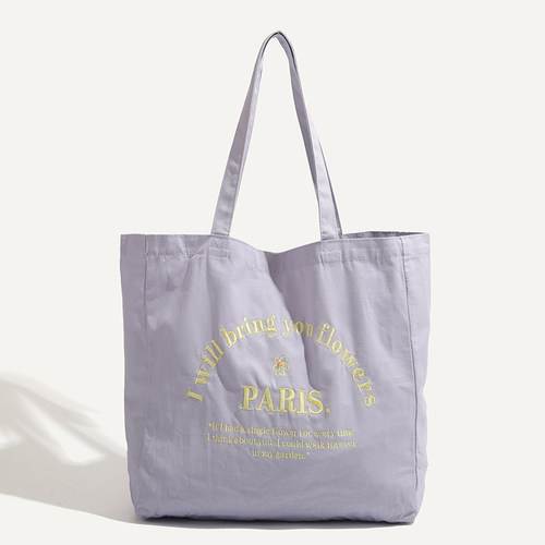 ITSOUMEI上班族手提袋松弛感通勤包女大容量轻便托特包帆布大包