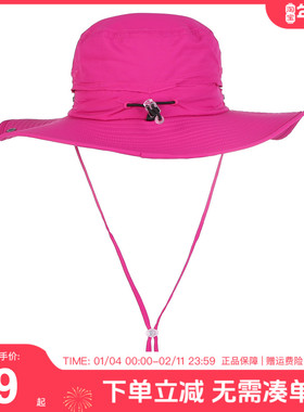 探路者帽子2019夏季新款女式速干大檐遮阳帽时尚运动帽TELH82826