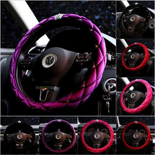 冬季毛绒皇冠水钻镶套