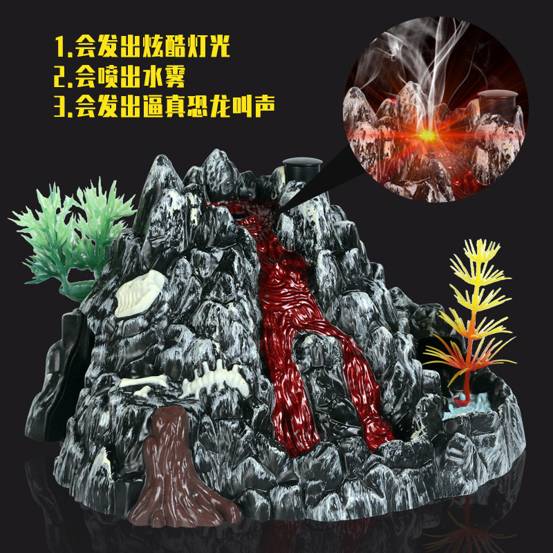 野生动物园恐龙场景模型图纸玩具