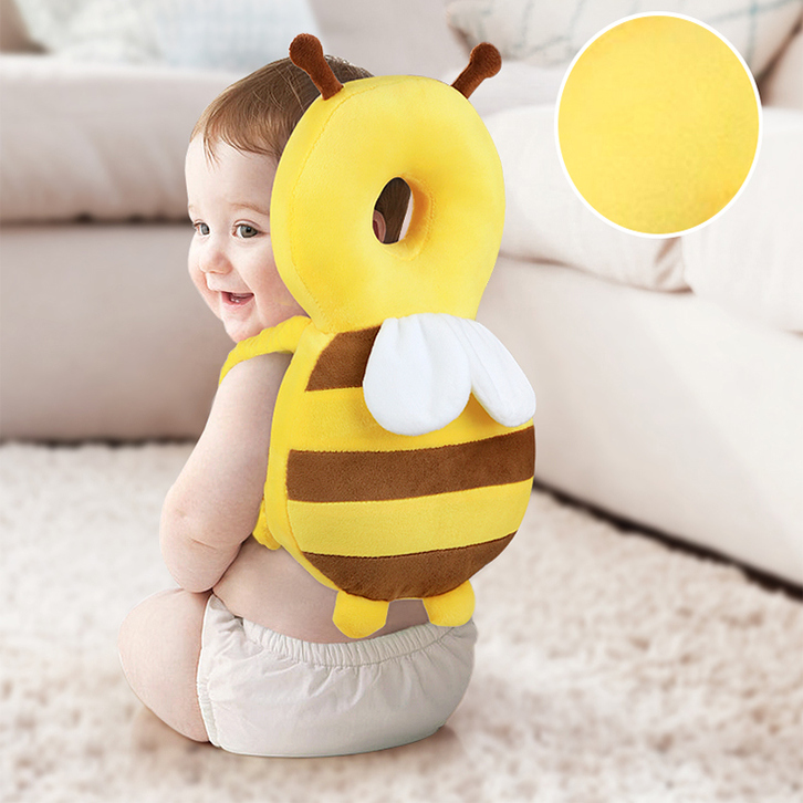 宝宝防摔神器婴儿学走路护头帽小蜜蜂护头枕儿童学步防摔枕背带