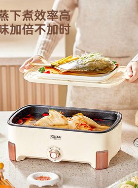新生代电火锅家用电锅电煮锅