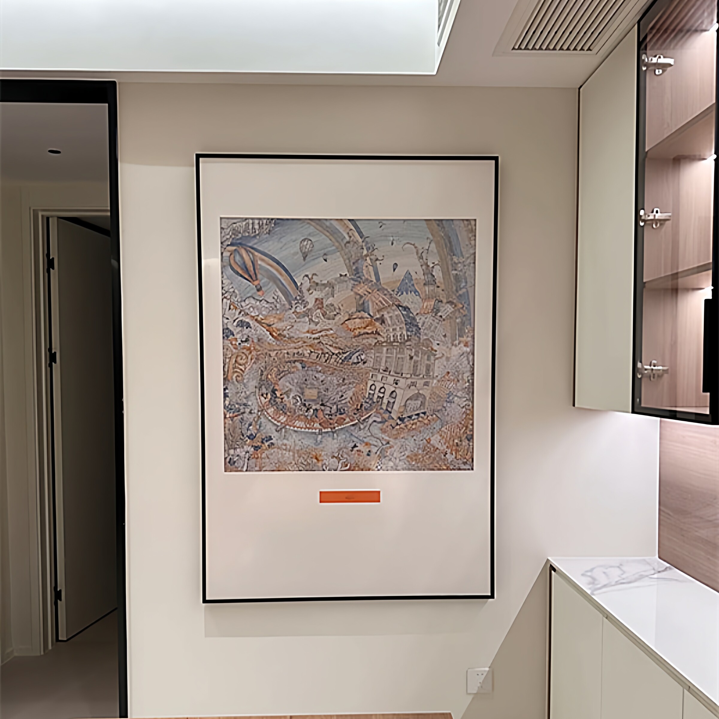 画框90轻奢无损丝巾装裱diy裱框